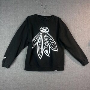 Enemy of the State Black Graphic Sweatshirt‎ Men's Size L Crewneck Long Sleeve